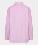 Stripe Flower Patch Blouse - White & Pink