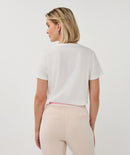 Paris T-Shirt - Off White & Rose
