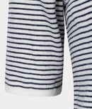 Short Sleeve Stripe Jumper - Off White & Navy