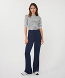 Short Sleeve Stripe Jumper - Off White & Navy