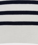 Short Sleeve Stripe Jumper - Off White & Navy