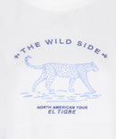 Wide Animal T-Shirt - Off White & Blue