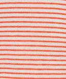 Short Sleeve Stripe Jumper - Off White & Red