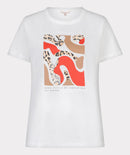 Paris T-Shirt - Off White & Red