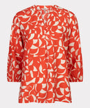 Raglan Scarlet Graphic Blouse - Print
