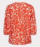 Raglan Scarlet Graphic Blouse - Print