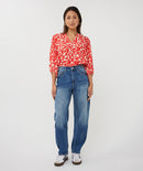 Raglan Scarlet Graphic Blouse - Print