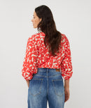 Raglan Scarlet Graphic Blouse - Print