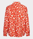 Wide Scarlet Graphic Blouse - Print