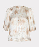 Balloon Sleeve Blouse - Print