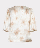 Balloon Sleeve Blouse - Print