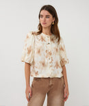 Balloon Sleeve Blouse - Print