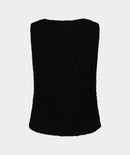 Bubble Flower Gilet - Black