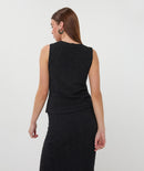 Bubble Flower Gilet - Black