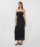 Bubble Flower Skirt - Black