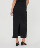 Bubble Flower Skirt - Black