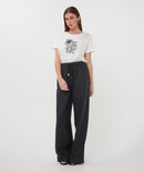 Linen Trouser - Black