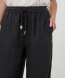 Linen Trouser - Black