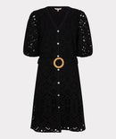 Broderie Anglaise Dress - Black
