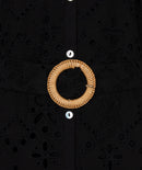 Broderie Anglaise Dress - Black