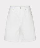 Denim Bermuda Shorts - Off White