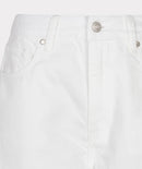 Denim Bermuda Shorts - Off White