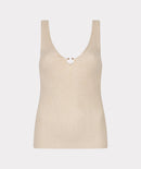 Ribbed Singlet - Sand