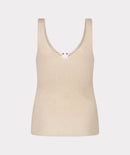 Ribbed Singlet - Sand