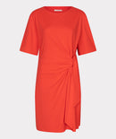 Bow Short Dress - Red