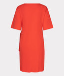 Bow Short Dress - Red