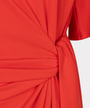 Bow Short Dress - Red