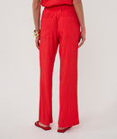Fancy Crinkle Trouser - Red