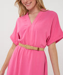 Crinkle Dress - Pink