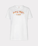 Soleil Beading T-Shirt - Off White/pink