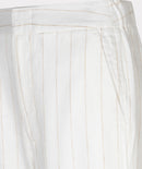 Linen Striped Trouser - Offwhite/sand