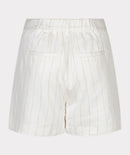 Linen Striped Shorts - Offwhite/sand