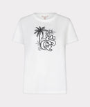Palm ESQ T-Shirt - Off White/black