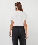 Palm ESQ T-Shirt - Off White/black