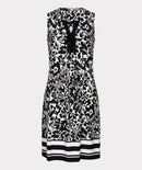 Golden Sleeveless Dress - Print