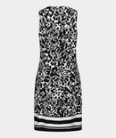 Golden Sleeveless Dress - Print