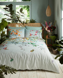 Ethereal Floral Duvet Cover Set - Dawn Blue