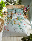 Ethereal Floral Duvet Cover Set - Dawn Blue