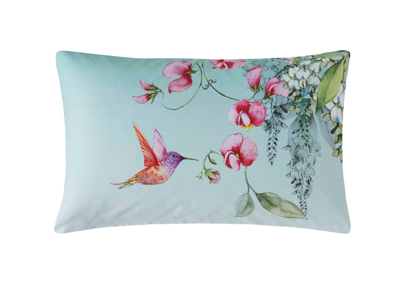 Ethereal Floral Duvet Cover Set - Dawn Blue