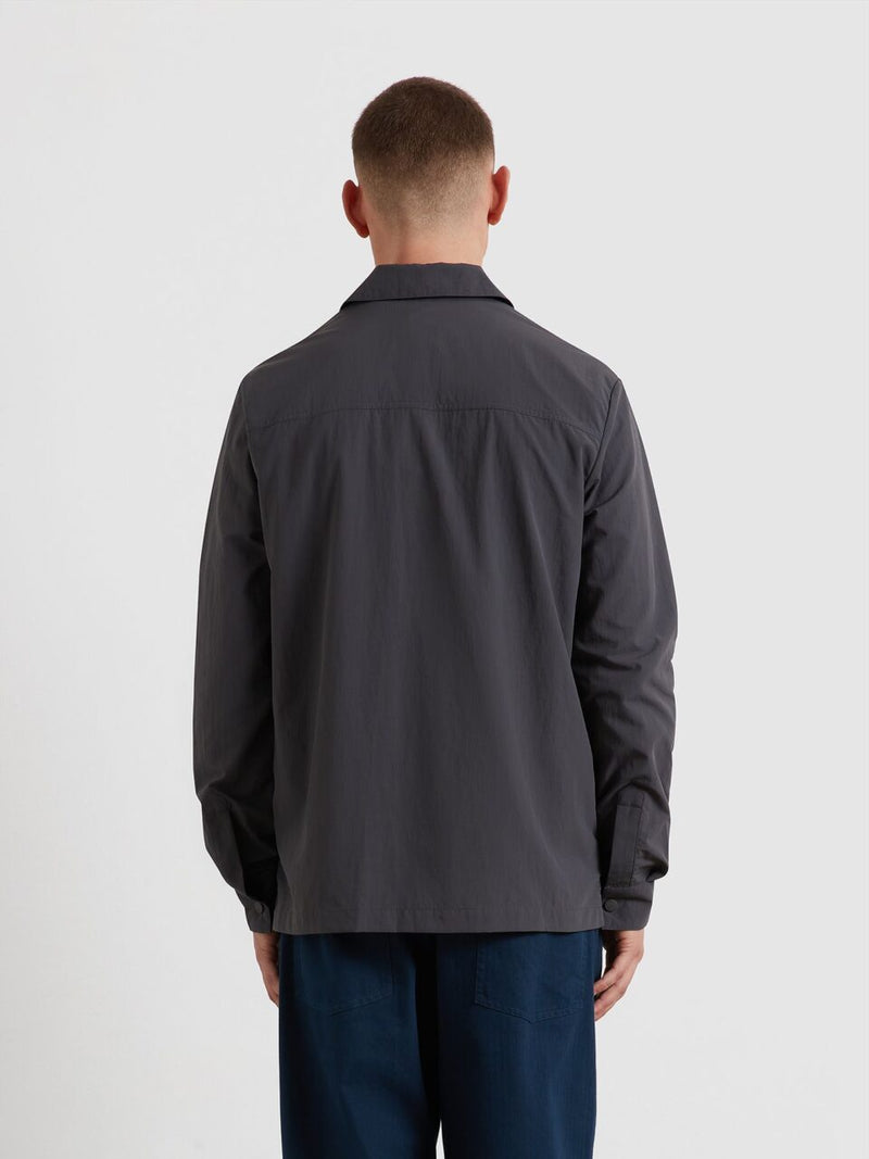 Fintoni Zip Shacket - Submarine Grey