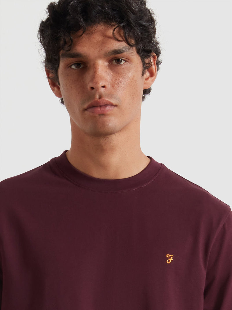 Danny Short Sleeve Tee - Bordeaux