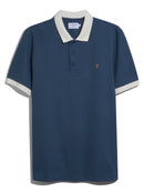 Clement Textured Polo Shirt - Aegean Blue