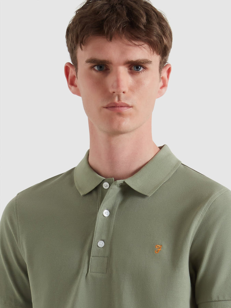Blanes Short Sleeve Polo Shirt - Tarragon Green