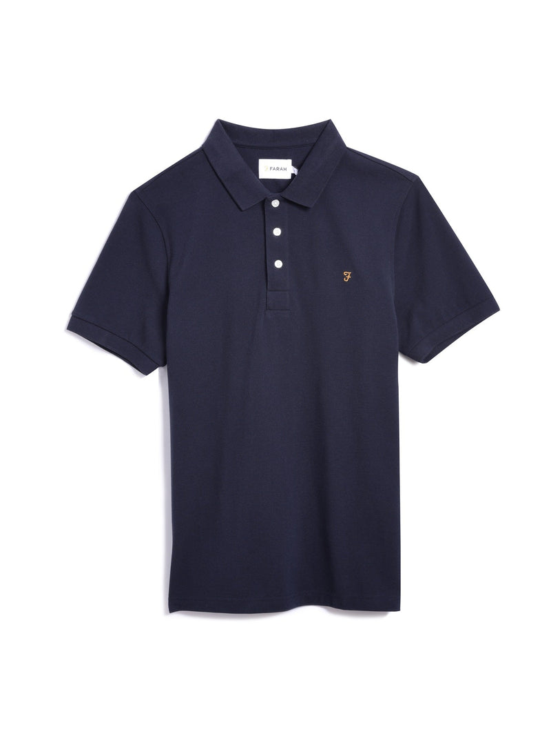 Farah Blanes Short Sleeve Polo Shirt - True Navy