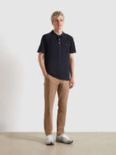 Farah Blanes Short Sleeve Polo Shirt - True Navy