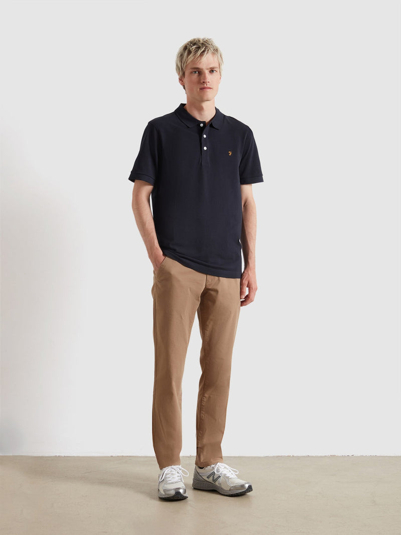Farah Blanes Short Sleeve Polo Shirt - True Navy